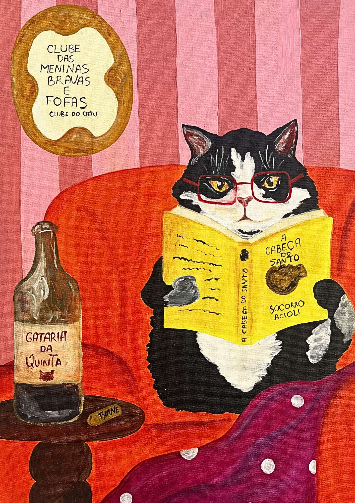 Gata leitora - Print Digital